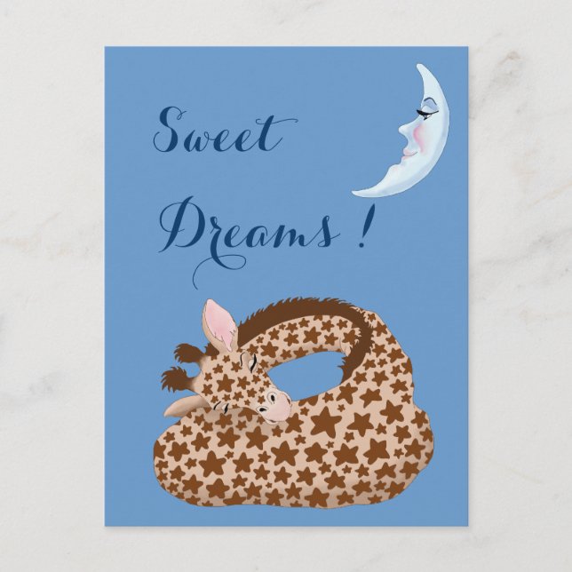 Giraffe Dreams Postcard (Front)