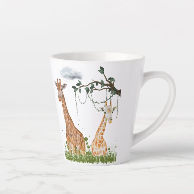 Giraffe Duo Mug – Safari Illustration (Right)
