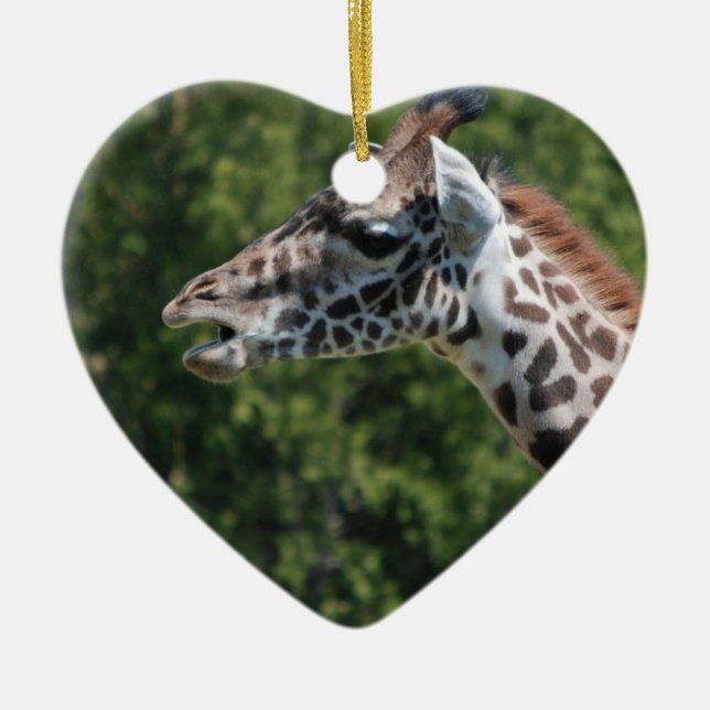 Giraffe Eating Ornament (Front)
