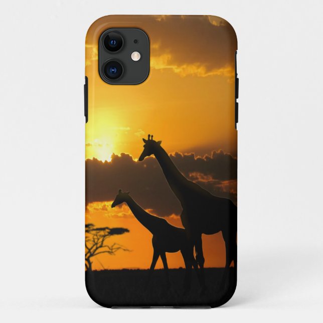 Giraffe Family 2 Case-Mate iPhone Case (Back)