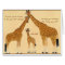 Giraffe Family - Birth Announcement