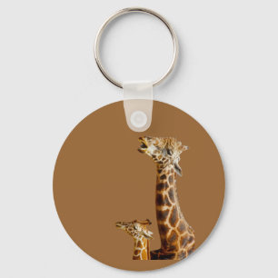 Giraffe Family Gift Key Ring