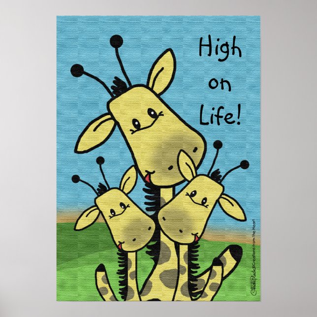 Giraffe Family Poster (Front)