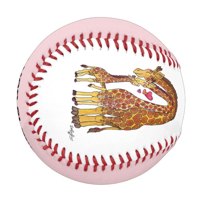 Giraffe Family Time Baseball  (Front Left)