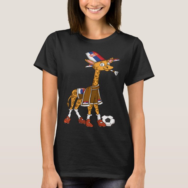 Giraffe Fan Serbia T-Shirt (Front)