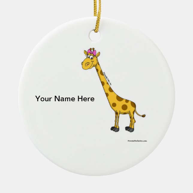 Giraffe - Female Ceramic Tree Decoration (Front)