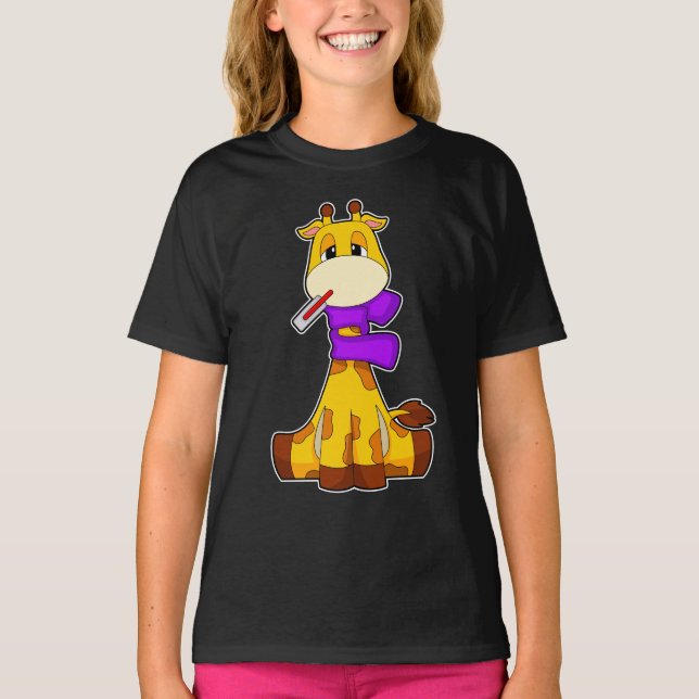 Giraffe Fever thermometer T-Shirt (Front)