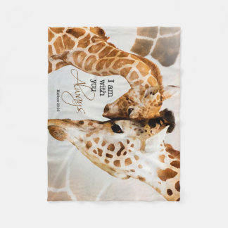 Giraffe fleece blanket