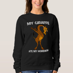 Giraffe For Kids Boys Safari Wild Zoo Animal Sweatshirt