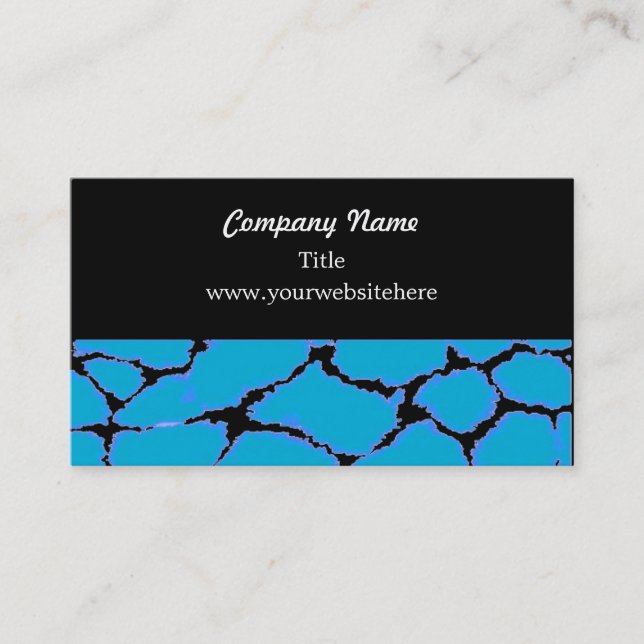 Giraffe Fur Pattern Business Card (Front)