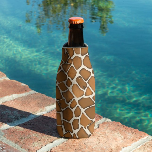 Giraffe Fur Patterned Print  Bottle Cooler (In Situ Pool)