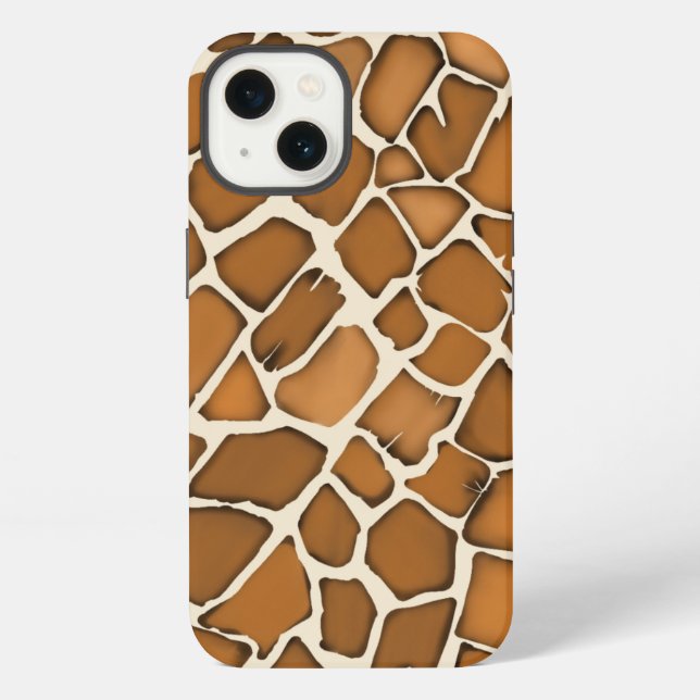 Giraffe Fur Patterned Print  iPhone Case (Back)