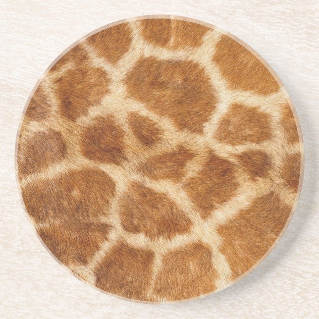Giraffe Fur Print Coaster (Front)