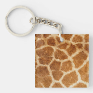 Giraffe Fur Print Key Ring