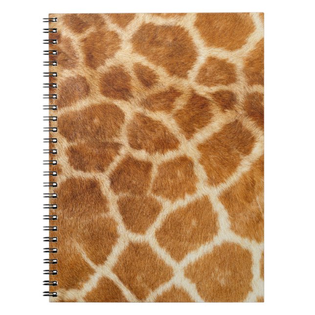 Giraffe Fur Print Spiral Notebook (Front)