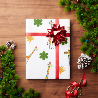 Giraffe Galore Wrapping Paper