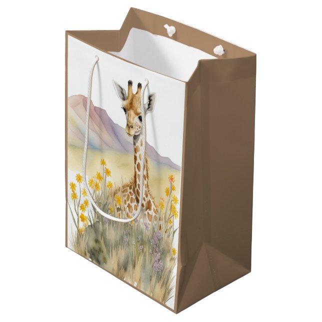 Giraffe Gift Bag (Front Angled)