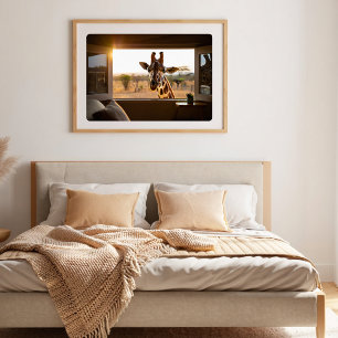 Giraffe Gift for Animal Lovers Poster