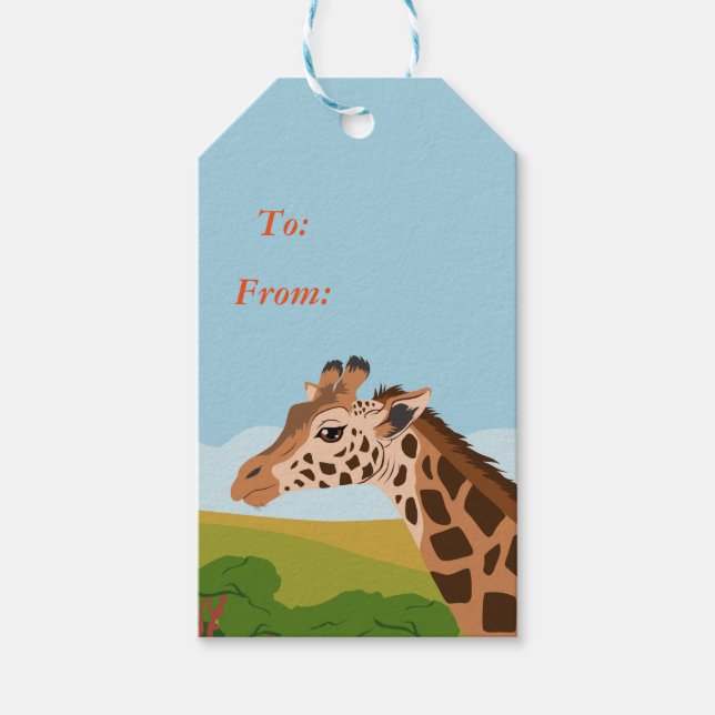 Giraffe Gift Tags (Front)