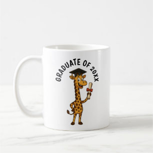 Giraffe Graduation Personalised Coffee Mug