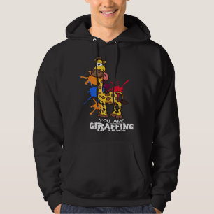 Giraffe Graph Animal For Women Men Retro Hoodie