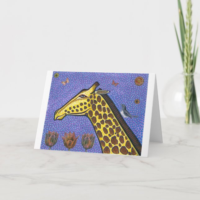 Giraffe Greeting Card (Front)
