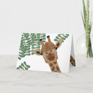 Giraffe Greeting Card