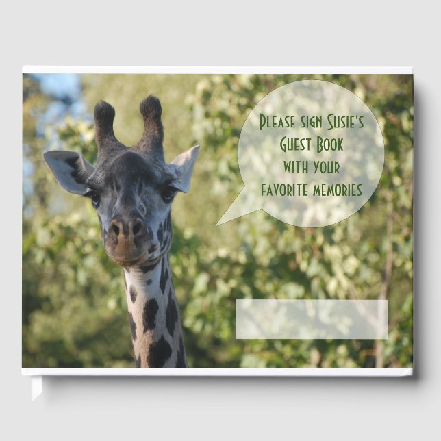 Giraffe Guest Book (Front)