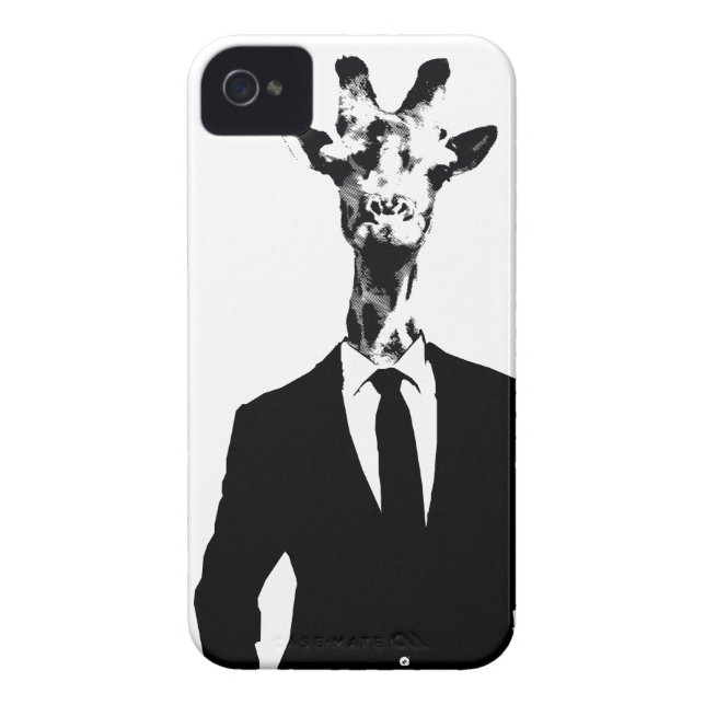 Giraffe Guy iPhone 4 & 4s Cover (Back)