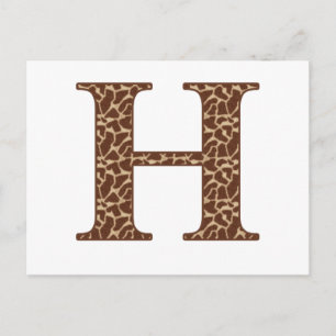 giraffe-h postcard