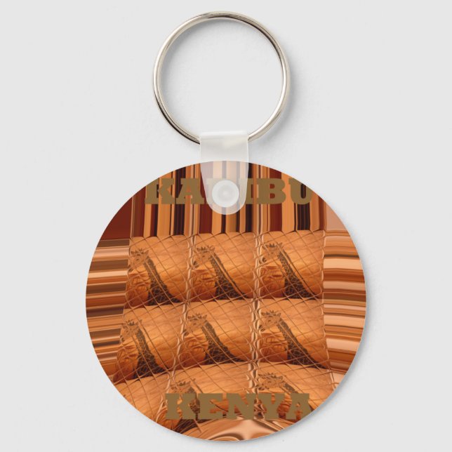 Giraffe Hakuna Matata Chic Modern  art  Col Key Ring (Front)