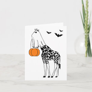 Giraffe Halloween Funny Halloween Outfit Costumes  Card
