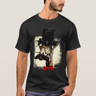 Giraffe Hat And Big Moustache T-Shirt