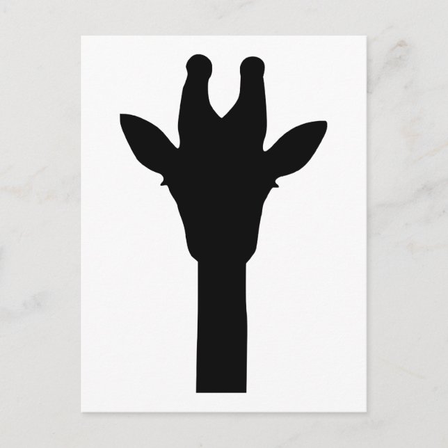 Giraffe head postcard (Front)
