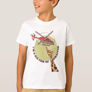 Giraffe Helicopter T-Shirt