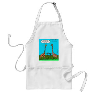 Giraffe Hickeys Funny Gifts Tees Mugs & Cards Standard Apron