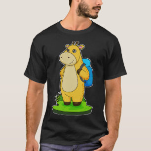 Giraffe Hiker Backpack T-Shirt