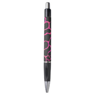 Giraffe Hot Pink and Black Print