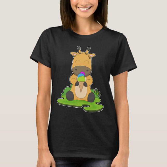 Giraffe Ice cream cone T-Shirt (Front)