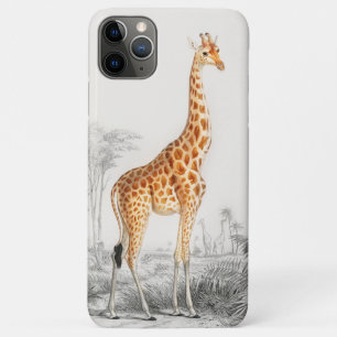Giraffe Illustration Vintage Art Print Case-Mate iPhone Case