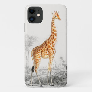 Giraffe Illustration Vintage Art Print Case-Mate iPhone Case