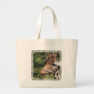 Giraffe Images Canvas Bag