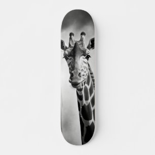 Giraffe in a Cityscape Skateboard