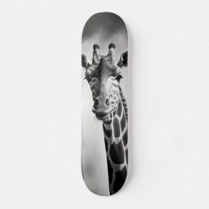 Giraffe in a Cityscape Skateboard