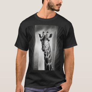 Giraffe in a Cityscape T-Shirt