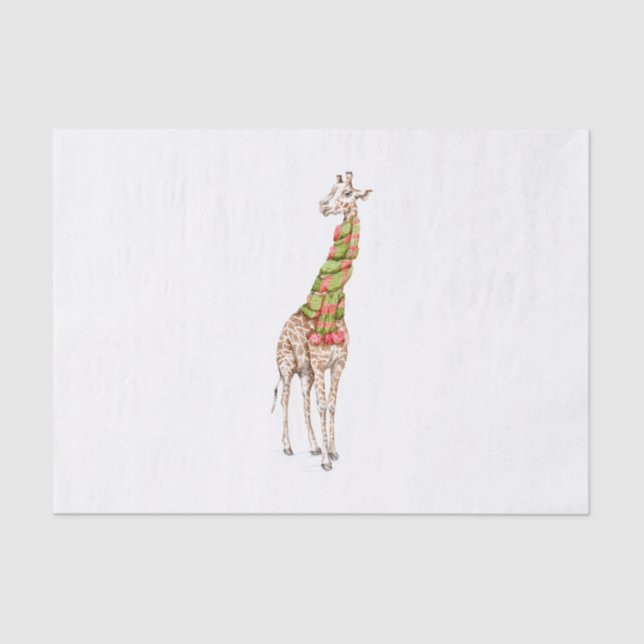 Giraffe in a Scarf Tissue Paper (Front)