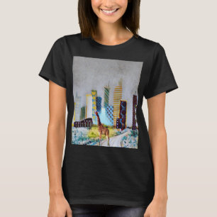 Giraffe in Serengeti - Concrete Jungle T-Shirt