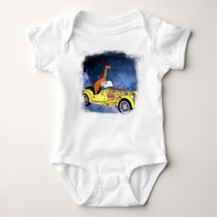 Giraffe in Space Jersey Bodysuit