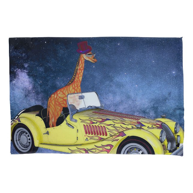 Giraffe in space Pillowcase (Front)