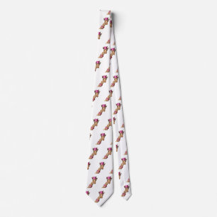 Giraffe in sparkly pink hat tie